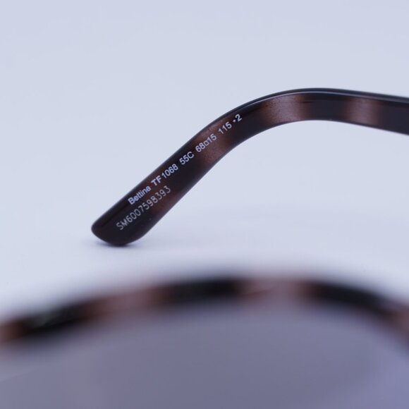 🕶️ New Tom Ford Bettina FT1068 55C Sunglasses - Grey Havana Frame, Smoke Lenses - Picture 7 of 9